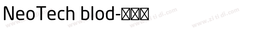 NeoTech blod字体转换